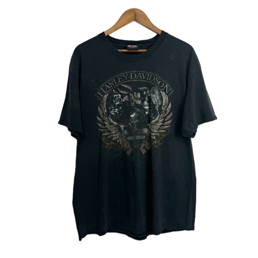 Harley‎ Davidson Black Vintage Tshirt Looney Tunes L 2010